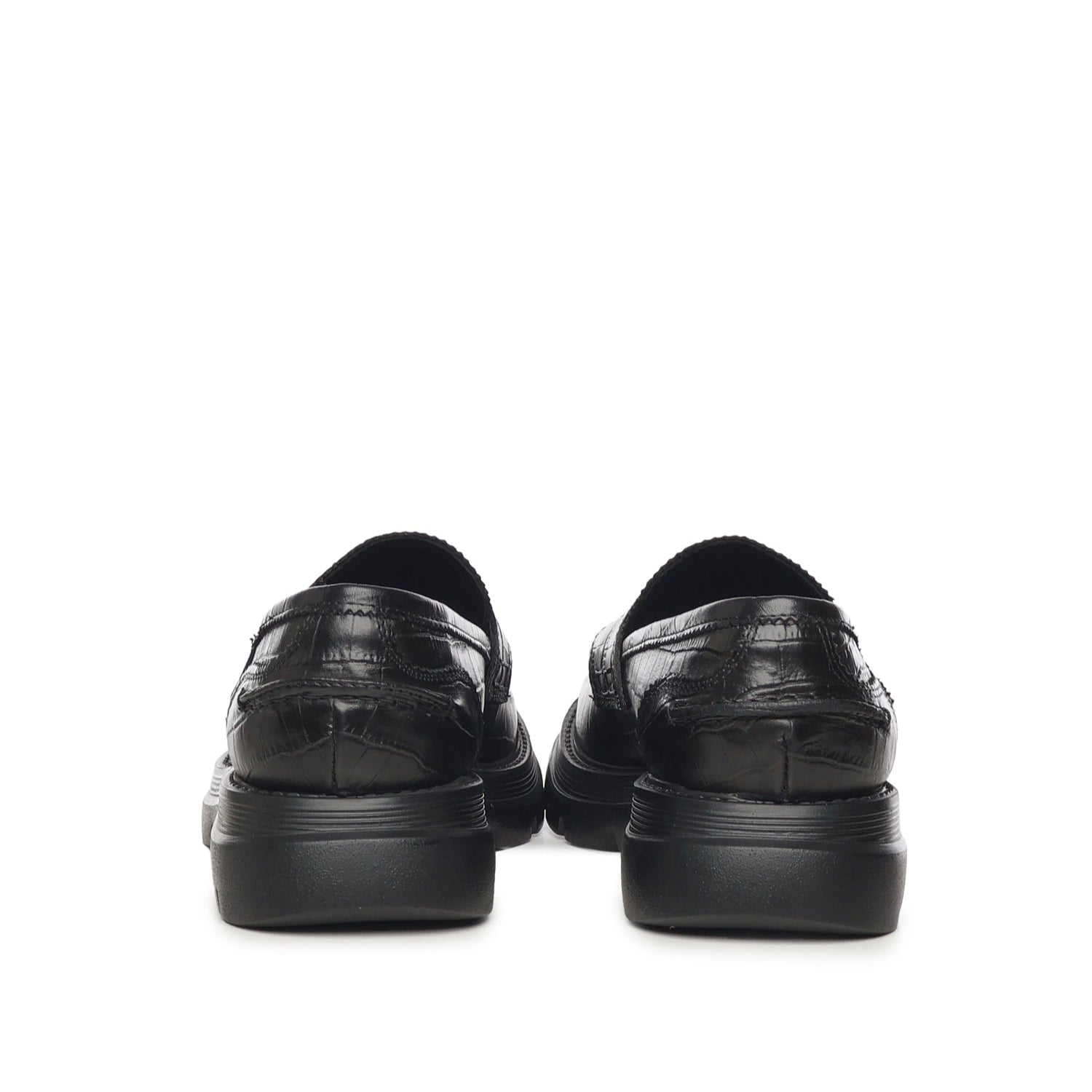 Bryan Mocassins | Black | Crocodile