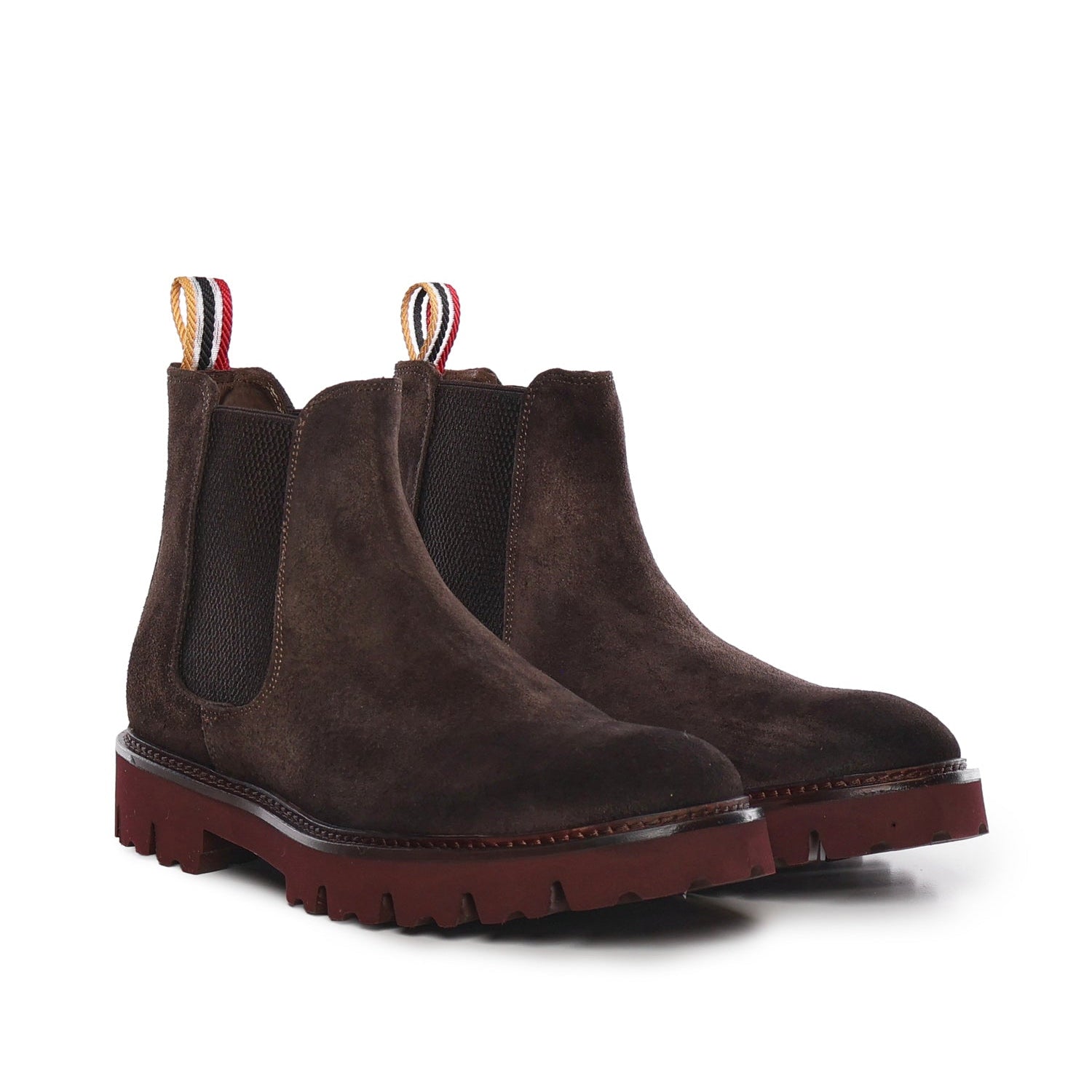 Chelsea Sergio Ankle Boots | Dark Brown | In Suede