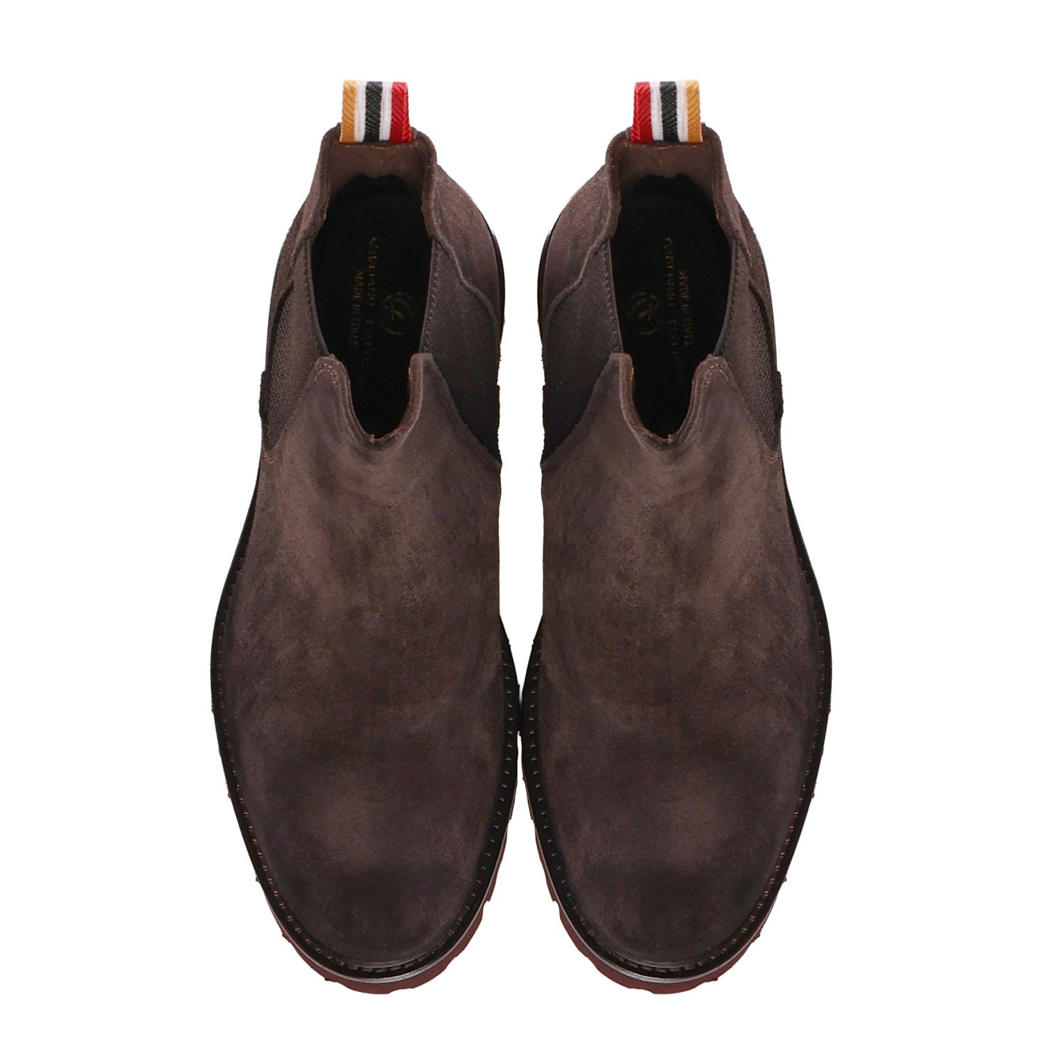 Chelsea Sergio Ankle Boots | Dark Brown | In Suede