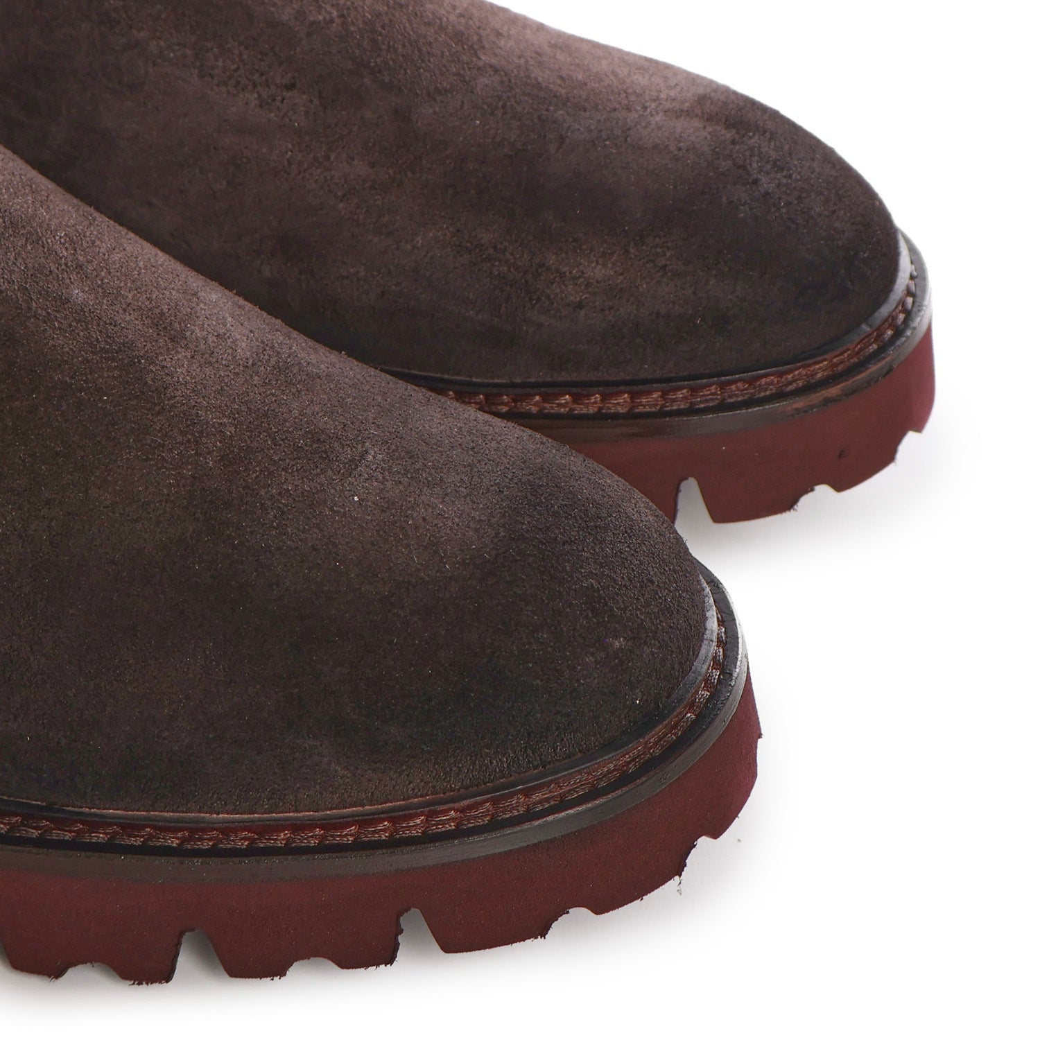 Chelsea Sergio Ankle Boots | Dark Brown | In Suede