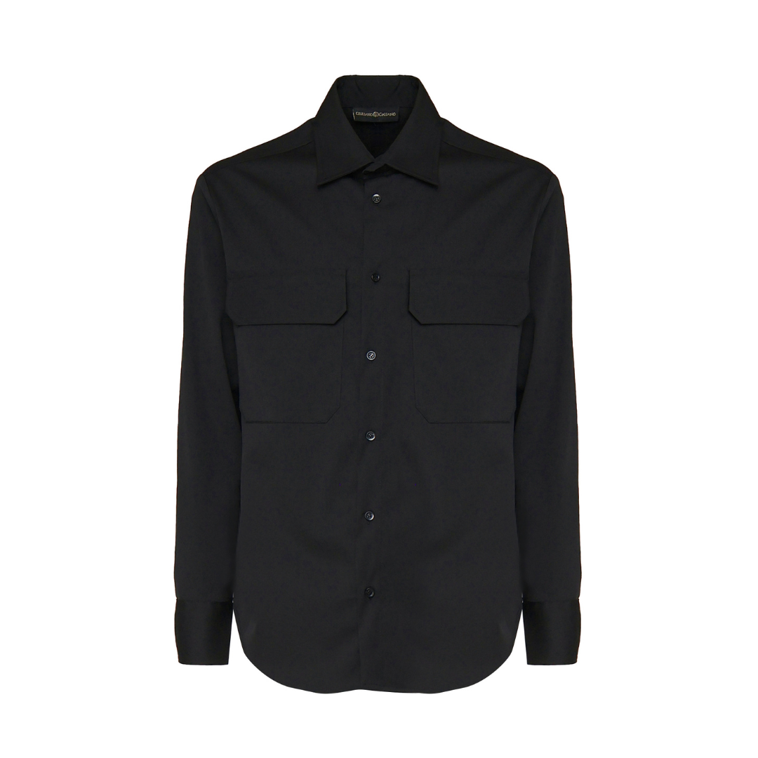 Magic Shirt With Zip | Black