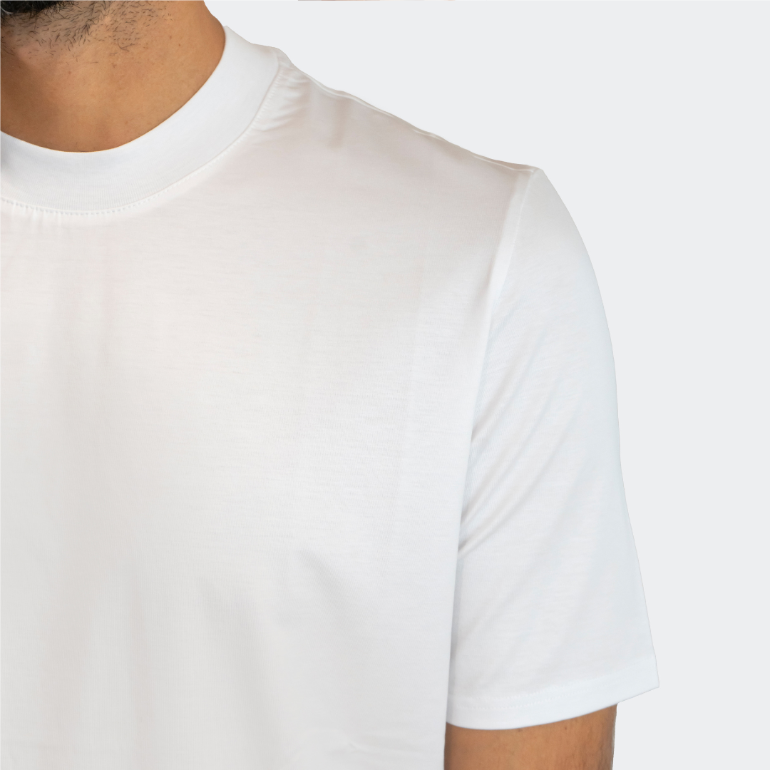 <tc>T-Shirt in Cotton Premium | White
</tc>