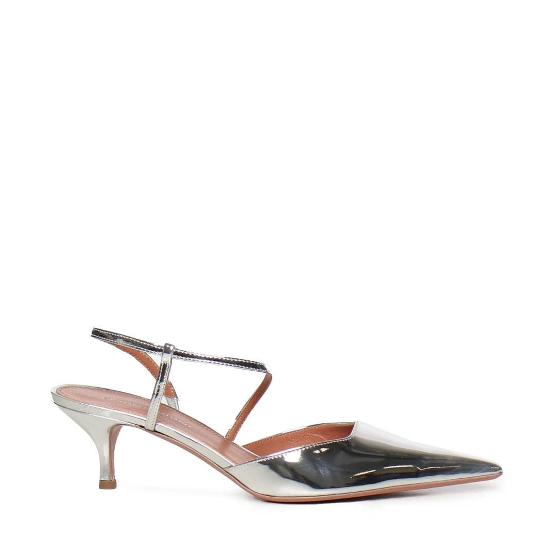 Pantoletten Sandra | Pelle | Bianco