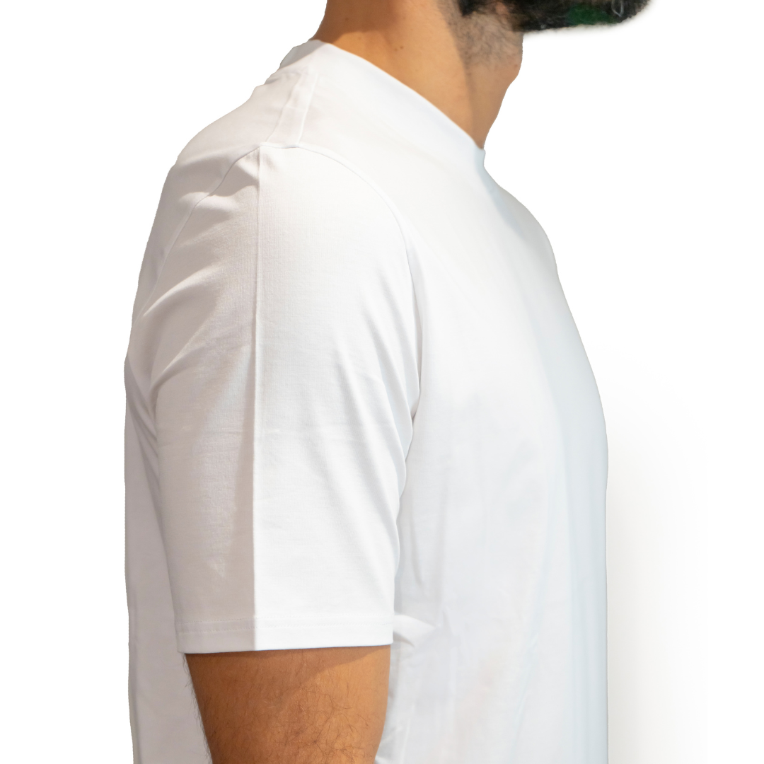 <tc>T-Shirt in Cotton Premium | White
</tc>