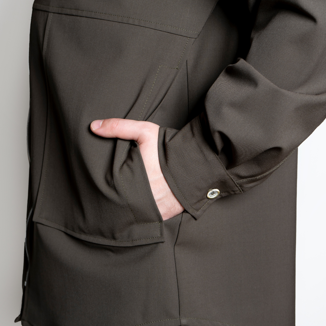 Magic Shirt With Zip | Green
