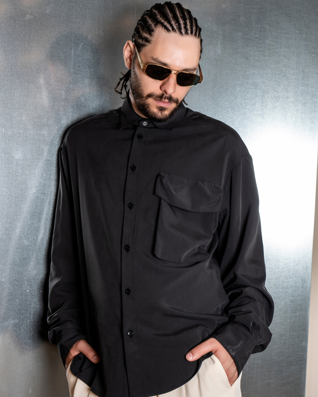 <tc>Magic Shirt With Zip | Black
</tc>