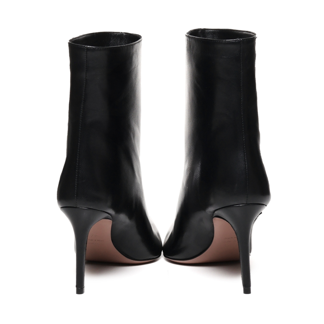 Elise Stiefel | Schwarzes Glattleder | Frau