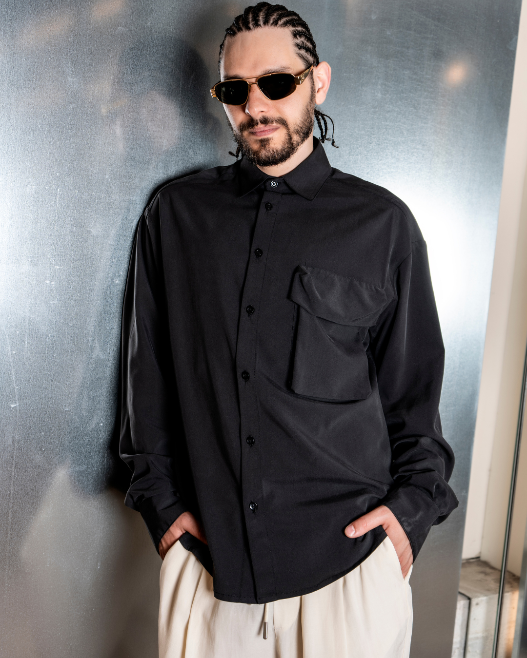 <tc>Magic Shirt With Zip | Black
</tc>