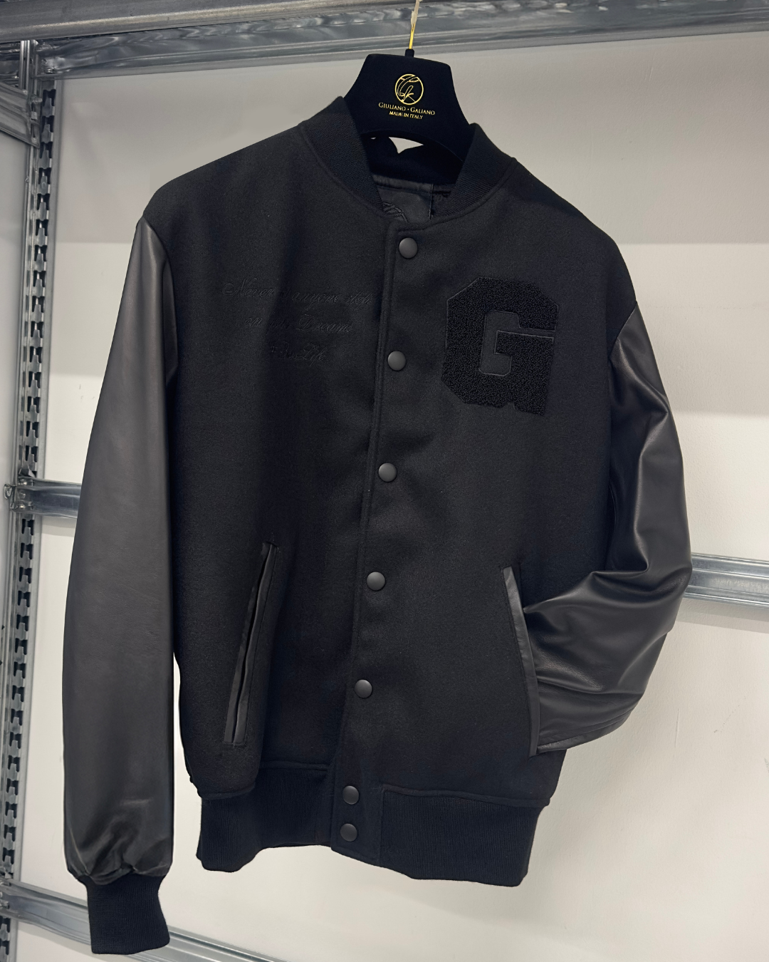 #Bosslife Varsity Jacket | Black