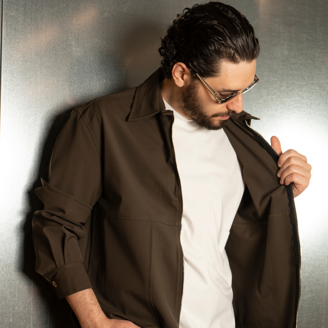 Magic Shirt With Zip | Green