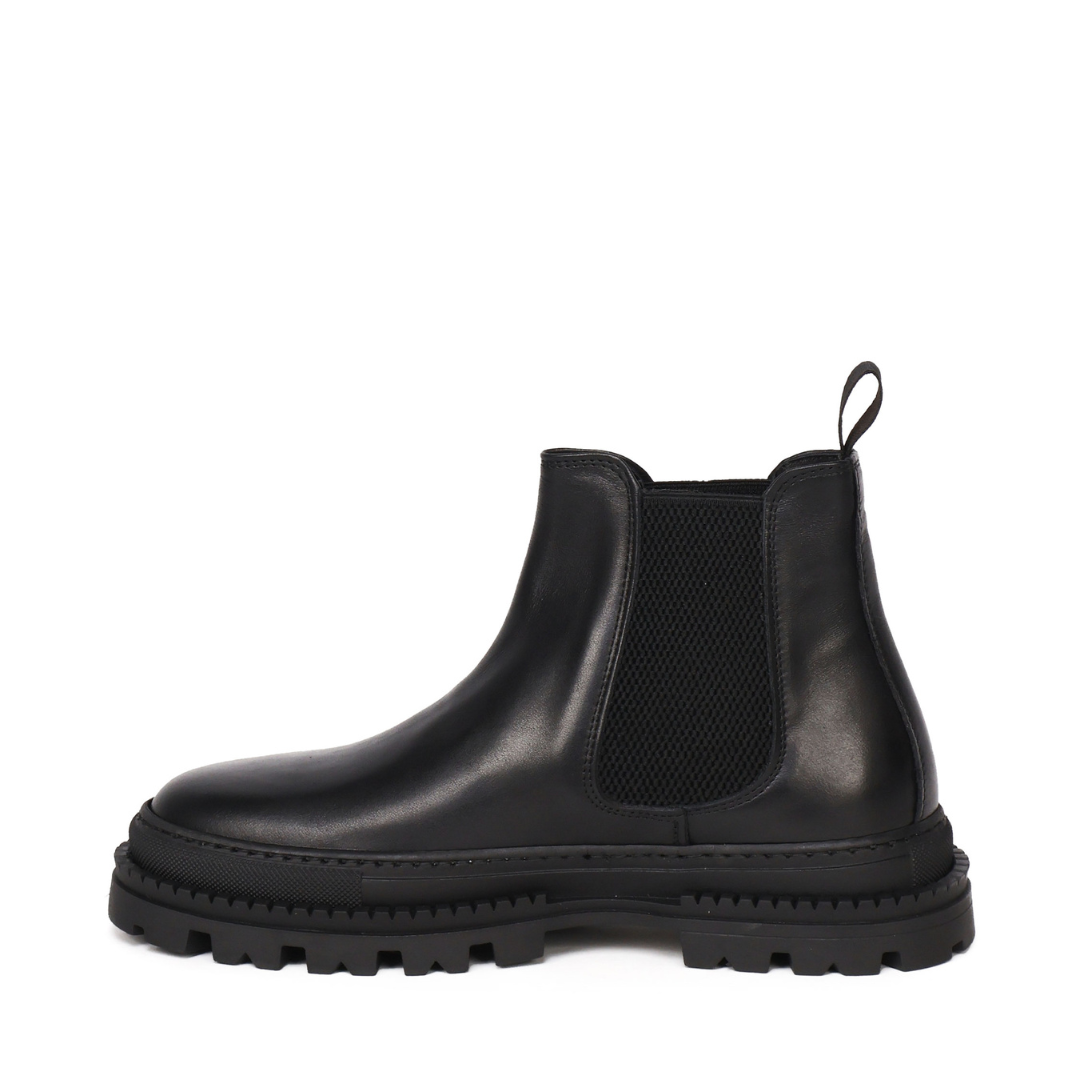 Cizme din piele Sergio | Negru | În Suede