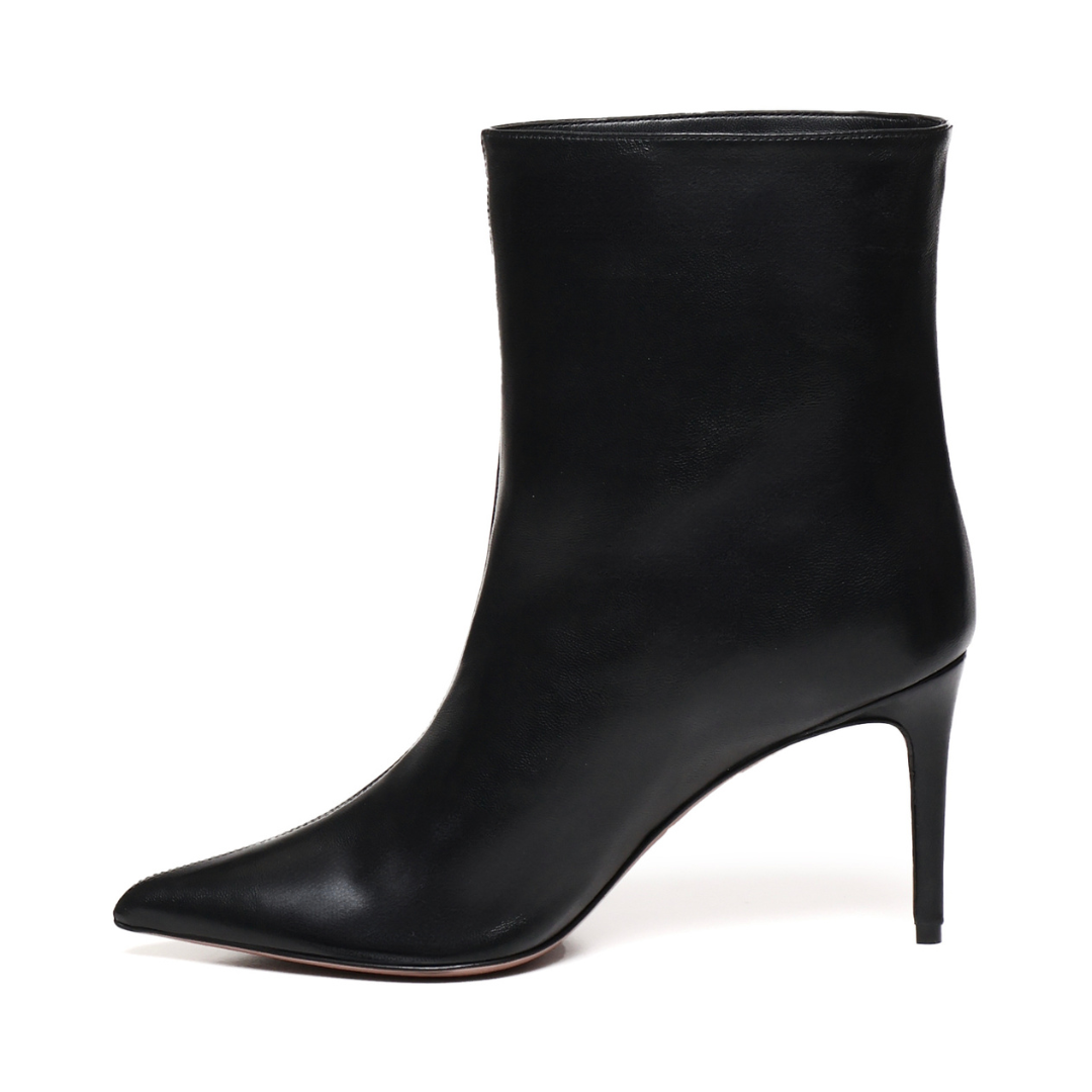Elise Stiefel | Schwarzes Glattleder | Frau