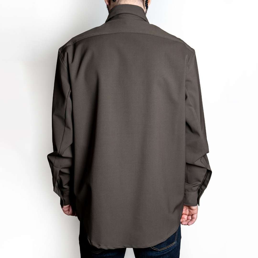 Magic Shirt With Zip | Green