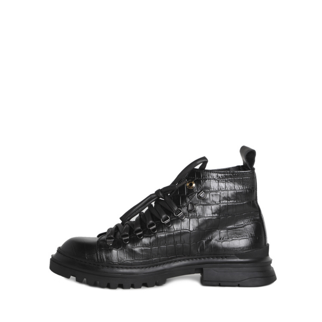 Ronnie boots | In crocodile effect leather