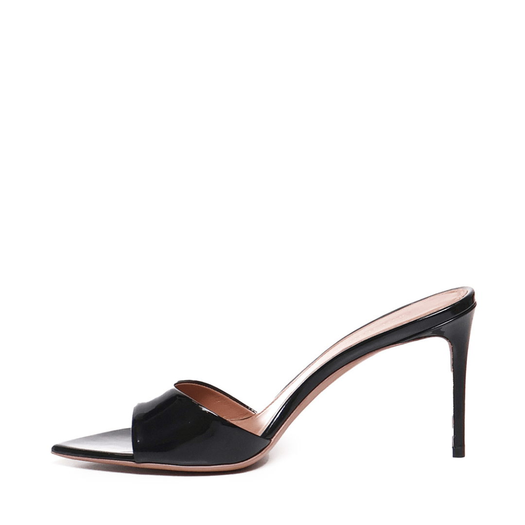 Alixia Sandal | Pelle | Black - Giuliano Galiano | Handcrafted Luxury Sneakers Made In Italy