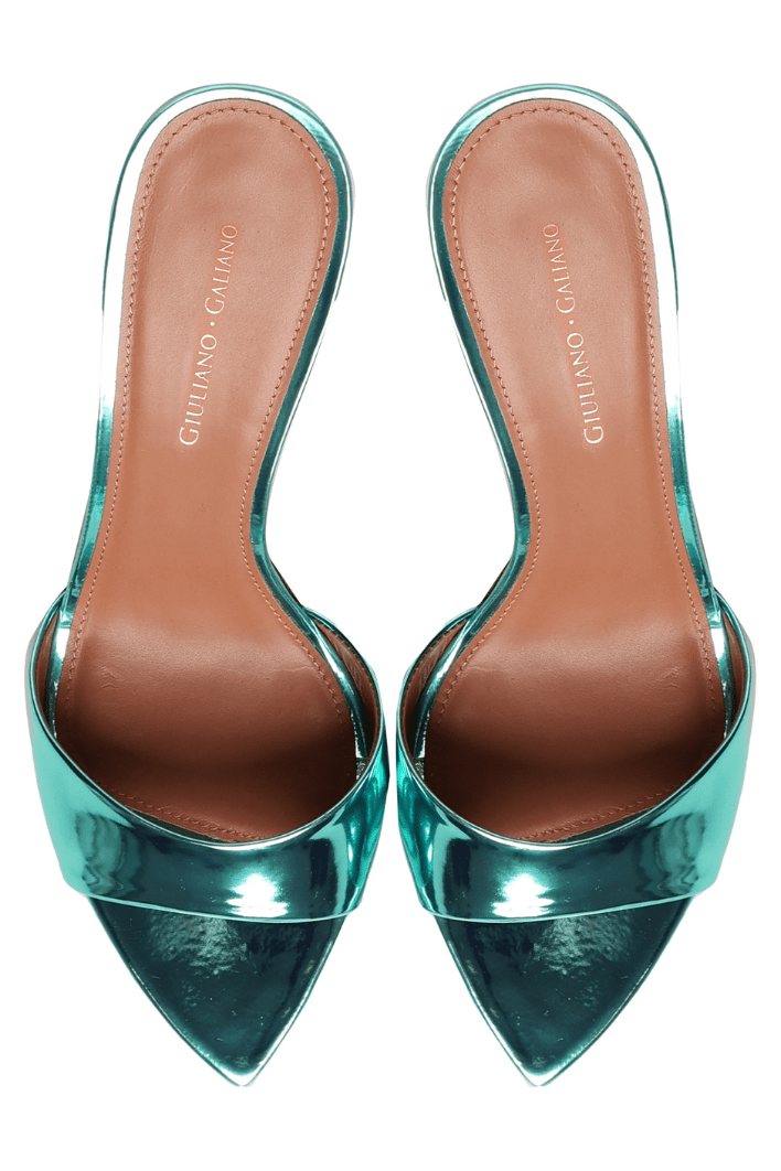 Alixia Sandal | Pelle | Green - Giuliano Galiano | Handcrafted Luxury Sneakers Made In Italy
