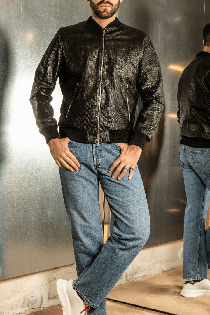 Bomber Python - Giuliano Galiano | Handcrafted Luxury Sneakers Made In Italy