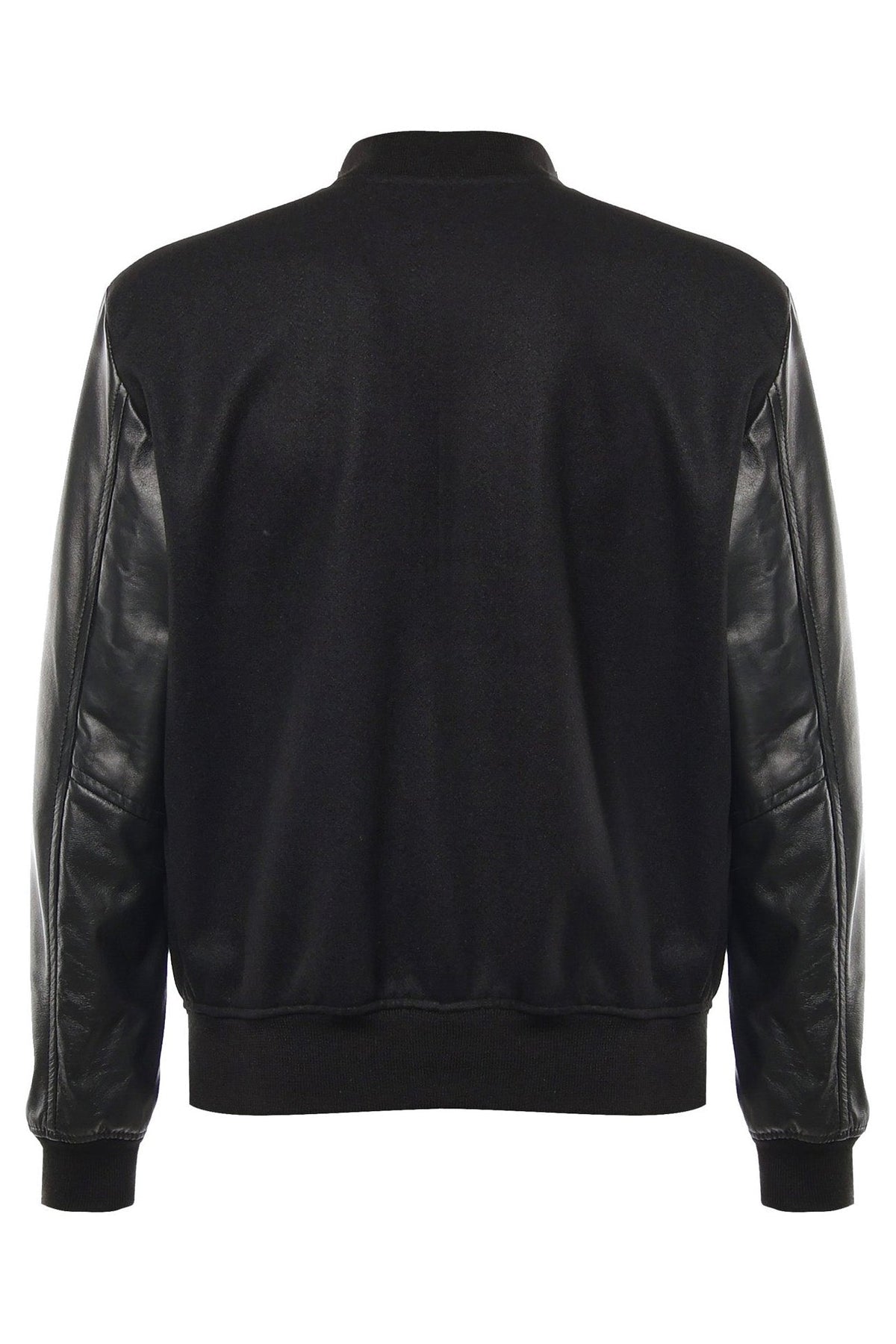 Bosslife Varsity Jacket | Black - Giuliano Galiano | Handcrafted Luxury Sneakers Made In Italy