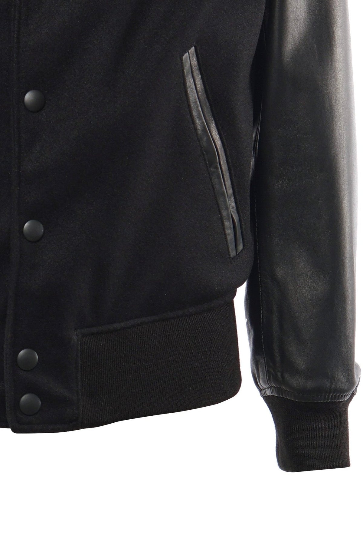 Bosslife Varsity Jacket | Black - Giuliano Galiano | Handcrafted Luxury Sneakers Made In Italy
