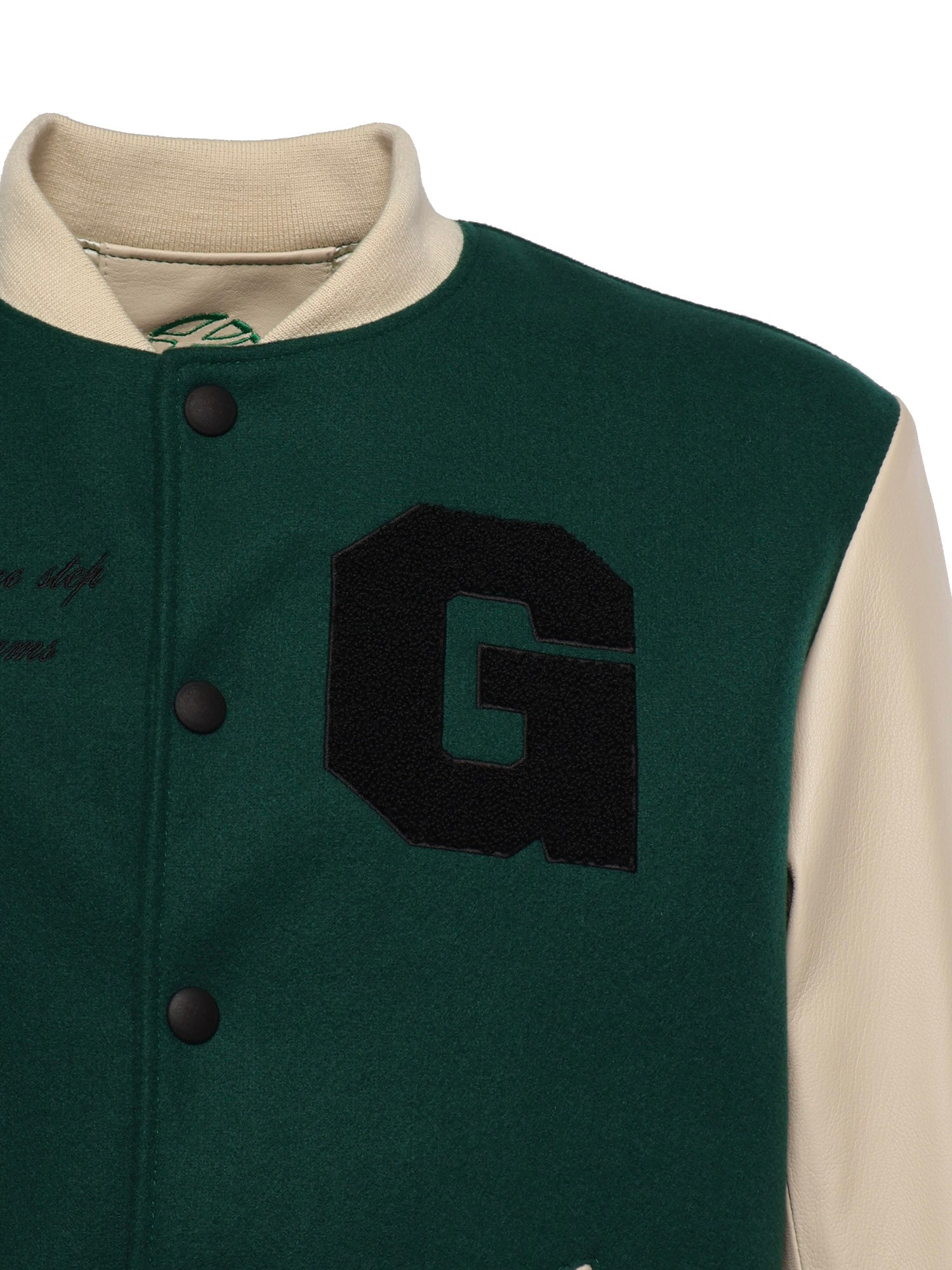Bosslife Varsity Jacket | Green - Giuliano Galiano | Handcrafted Luxury Sneakers Made In Italy