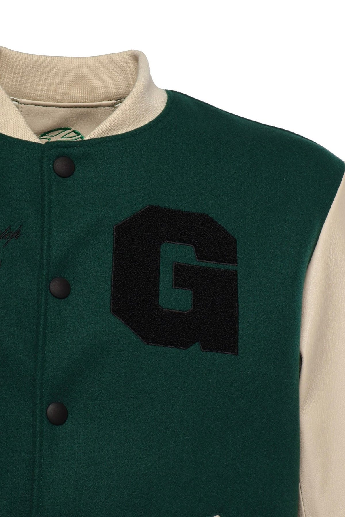 Bosslife Varsity Jacket | Green - Giuliano Galiano | Handcrafted Luxury Sneakers Made In Italy