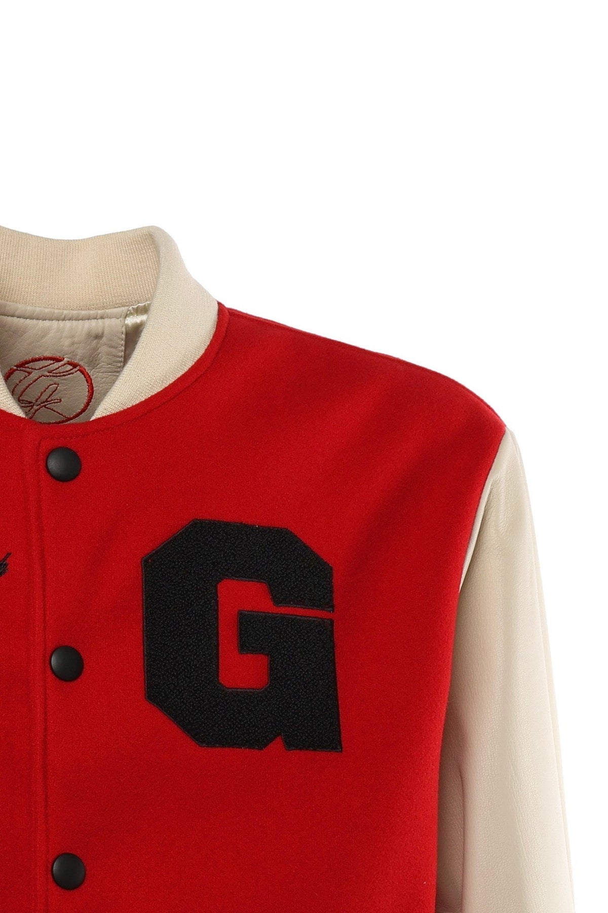 Bosslife Varsity Jacket | Red - Giuliano Galiano | Handcrafted Luxury Sneakers Made In Italy