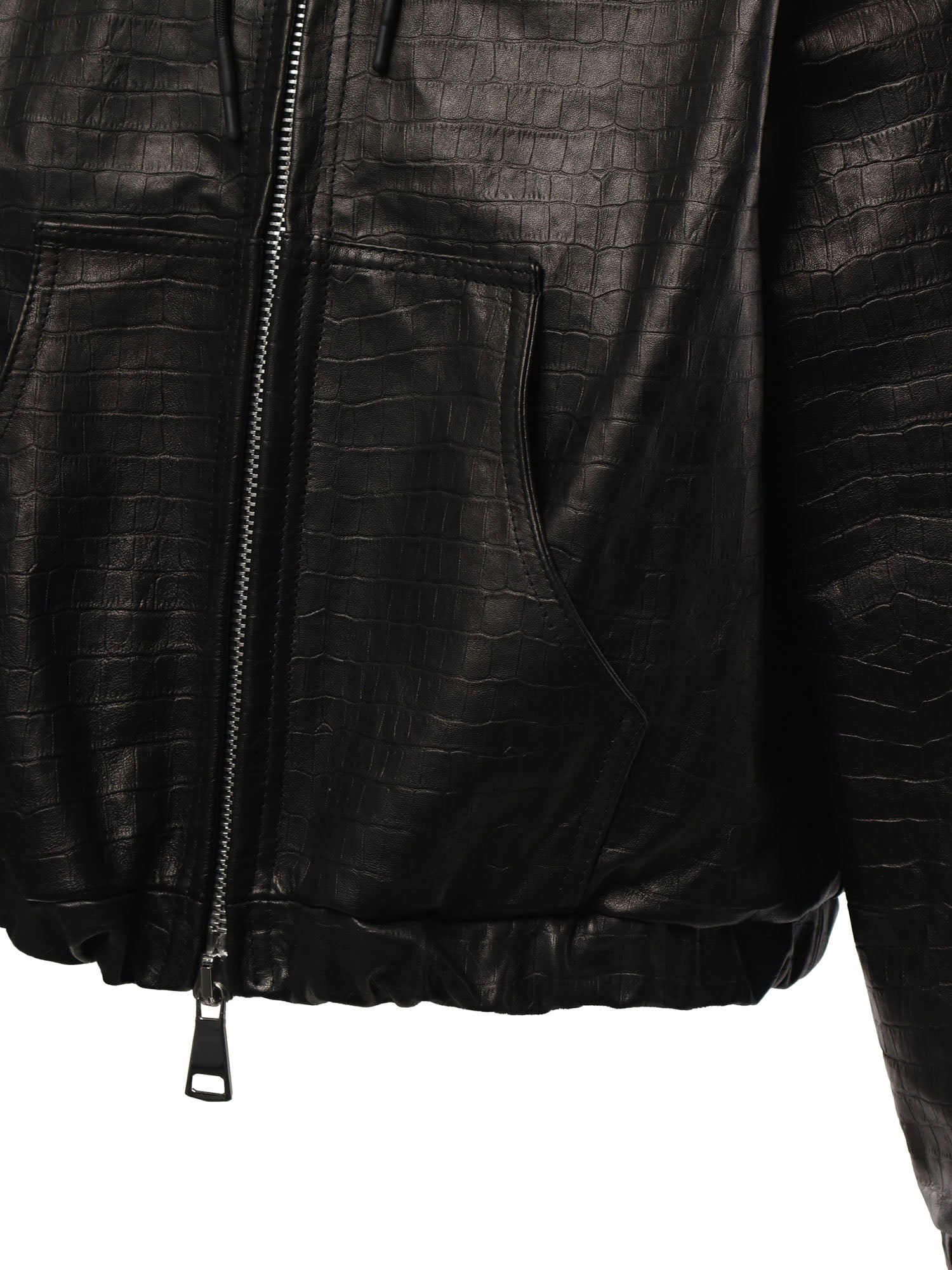 Bosslife - Wall Street | Leather Jacket | Black Croc Limited - Giuliano Galiano | Handcrafted Luxury Sneakers Made In Italy