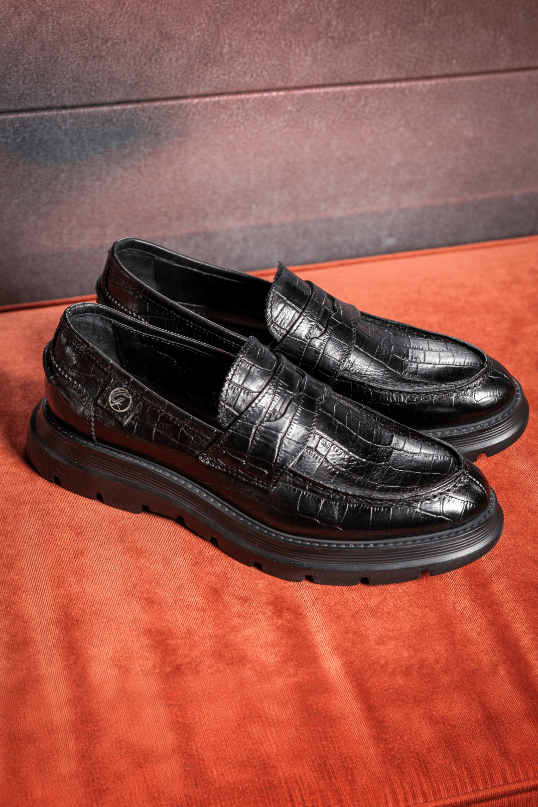 Bryan Mocassins | Black | Crocodile - Giuliano Galiano | Handcrafted Luxury Sneakers Made In Italy