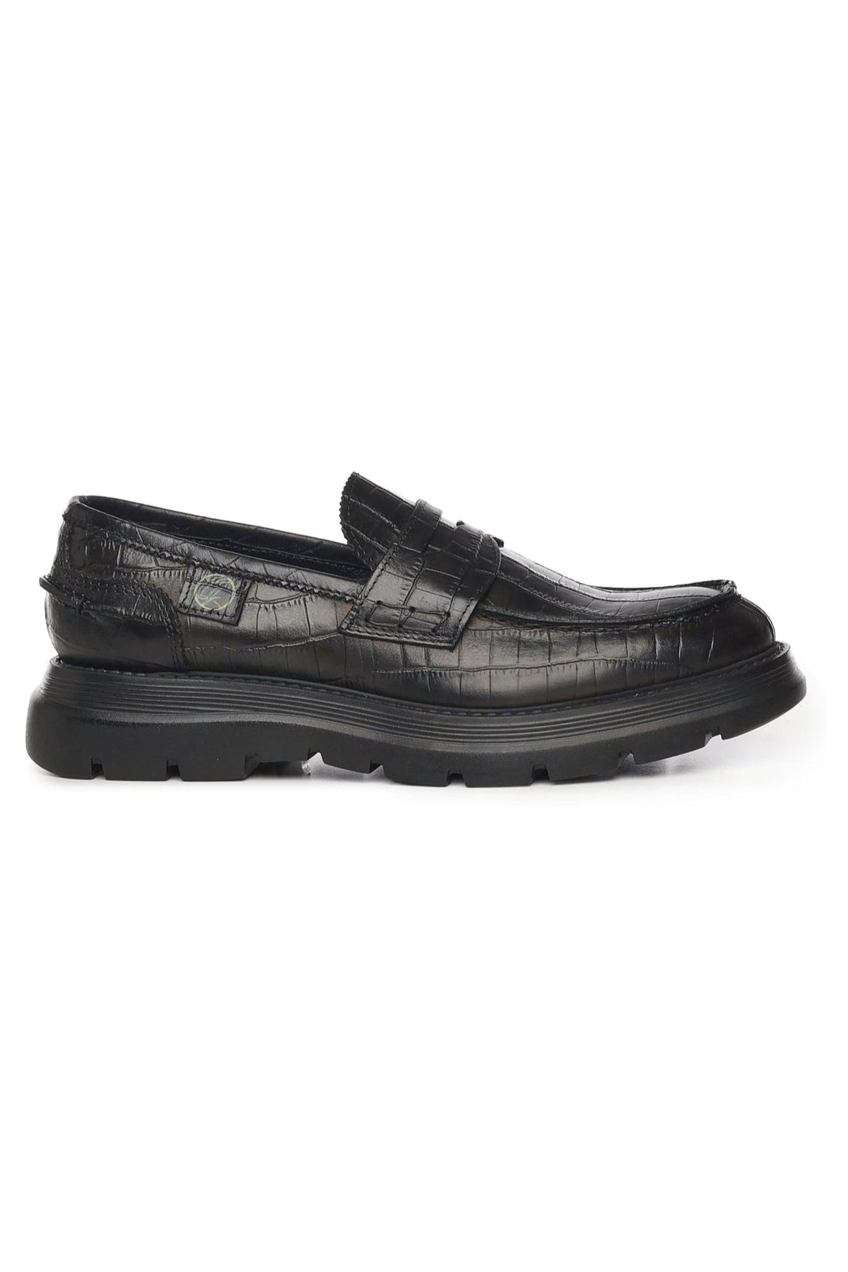 Bryan Mocassins | Black | Crocodile - Giuliano Galiano | Handcrafted Luxury Sneakers Made In Italy