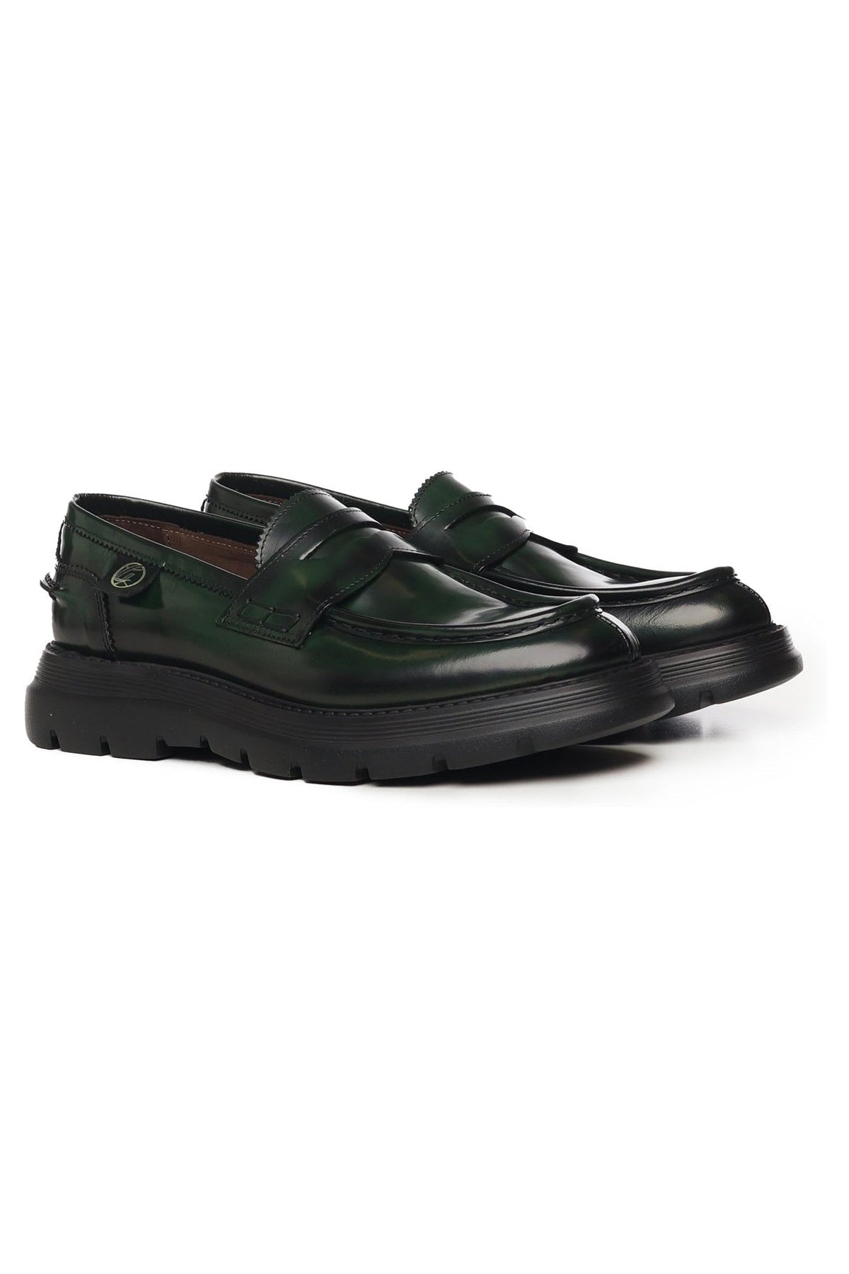 Bryan Mocassins | Forest Green | Leather - Giuliano Galiano | Handcrafted Luxury Sneakers Made In Italy