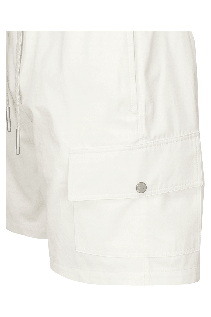 Cargo Shorts | White - Giuliano Galiano | Handcrafted Luxury Sneakers Made In Italy