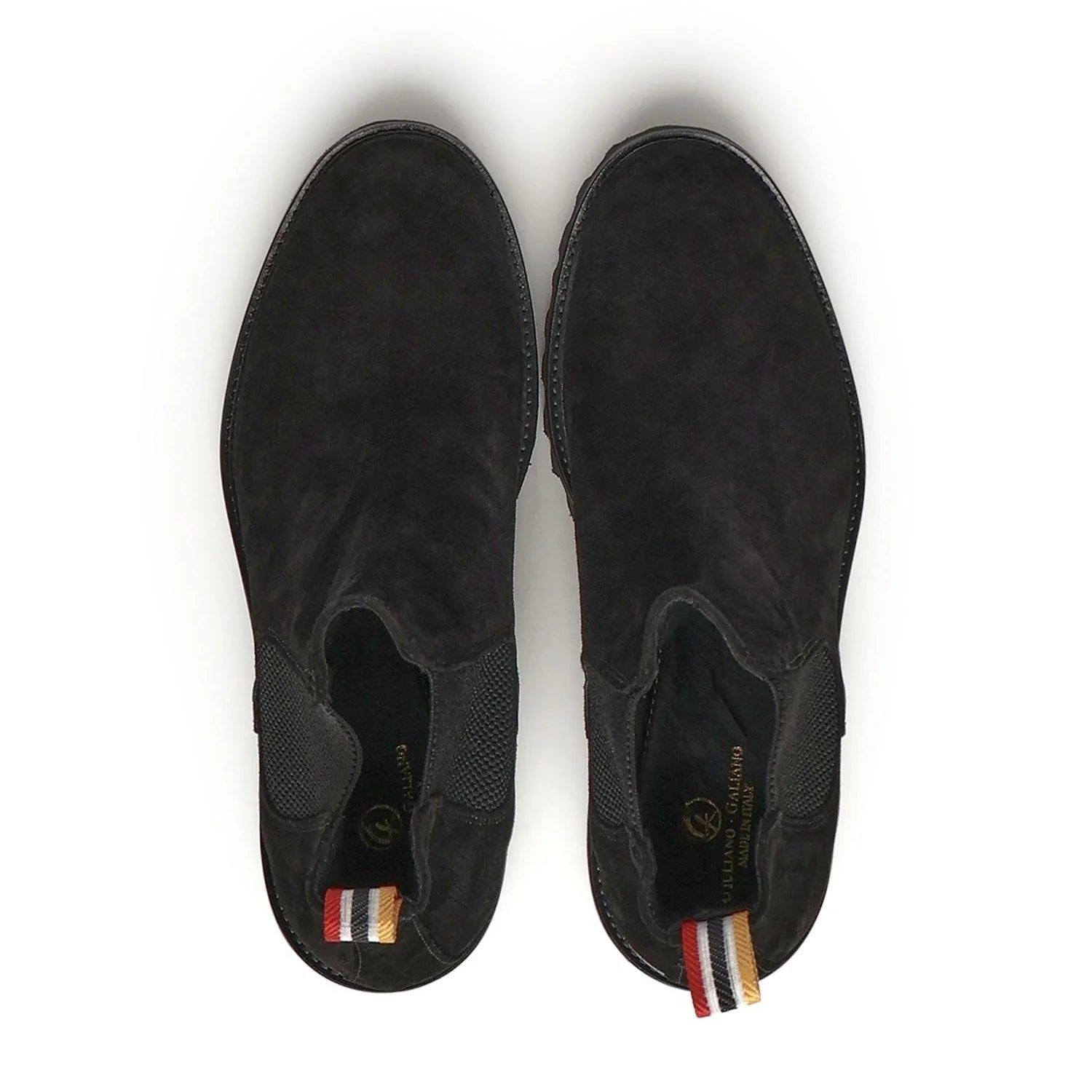 Chelsea Sergio Ankle Boots | Black | In Suede - Giuliano Galiano | Handcrafted Luxury Sneakers Made In Italy