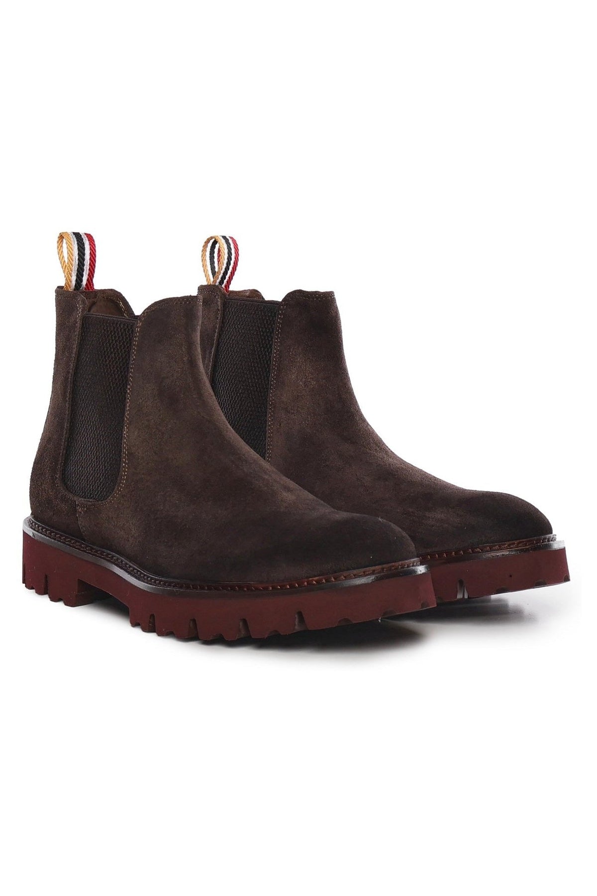 Chelsea Sergio Ankle Boots | Dark Brown | In Suede - Giuliano Galiano | Handcrafted Luxury Sneakers Made In Italy