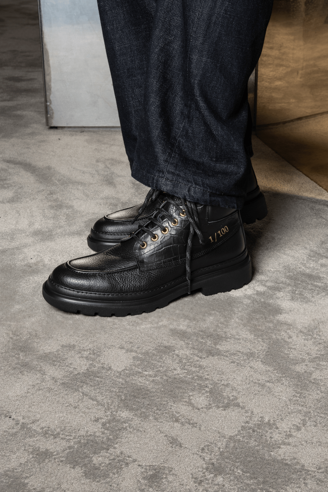 Chicago Boots | Croc leather - Giuliano Galiano | Handcrafted Luxury Sneakers Made In Italy