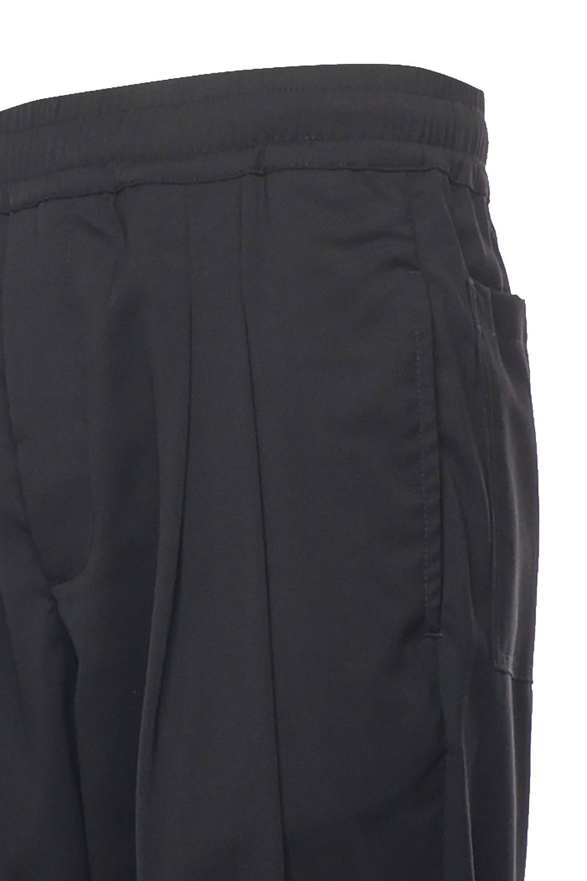Cool wool trousers | Black - Giuliano Galiano | Handcrafted Luxury Sneakers Made In Italy