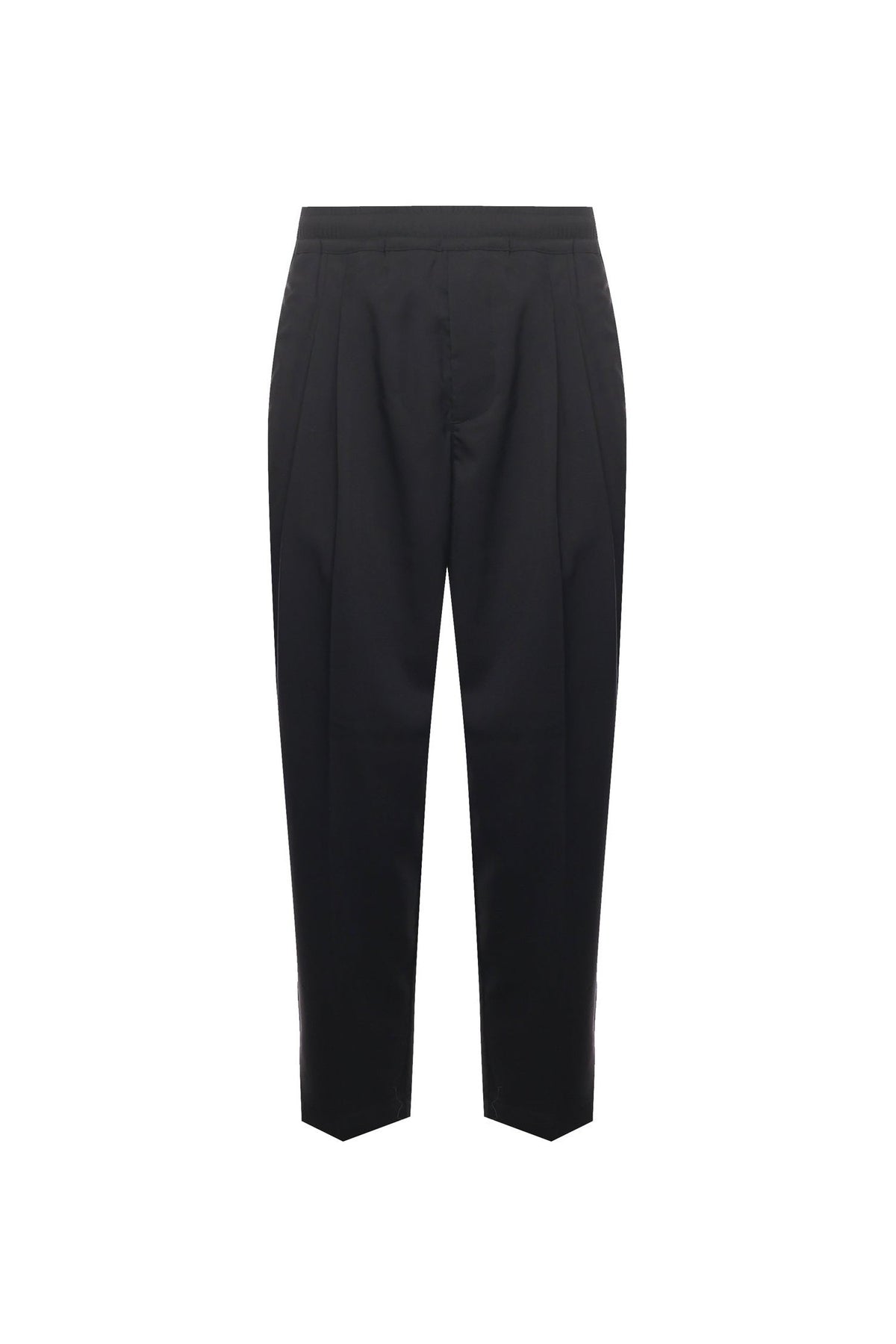 Cool wool trousers | Black - Giuliano Galiano | Handcrafted Luxury Sneakers Made In Italy