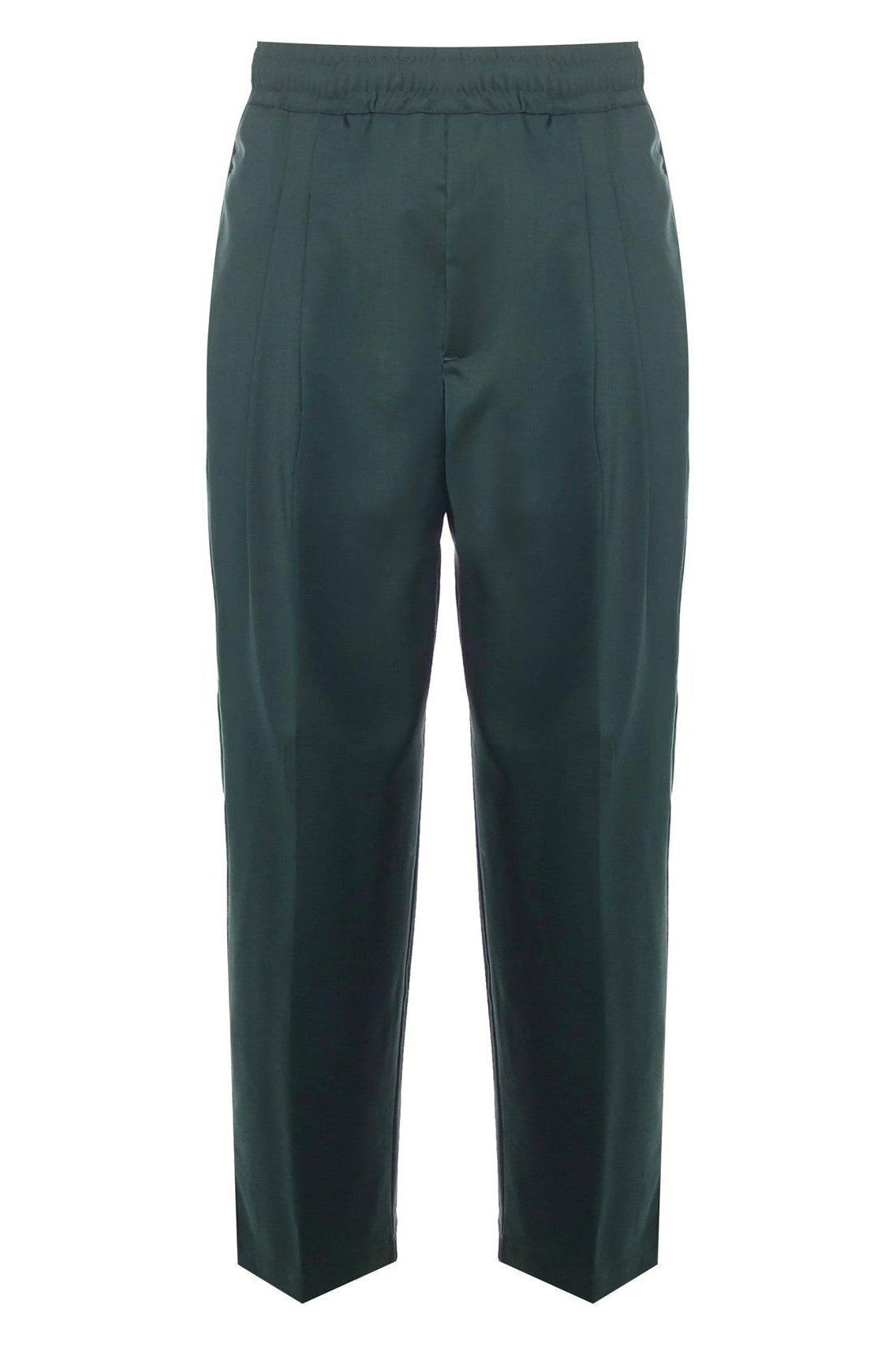 Cool wool trousers | Dark Green - Giuliano Galiano | Handcrafted Luxury Sneakers Made In Italy