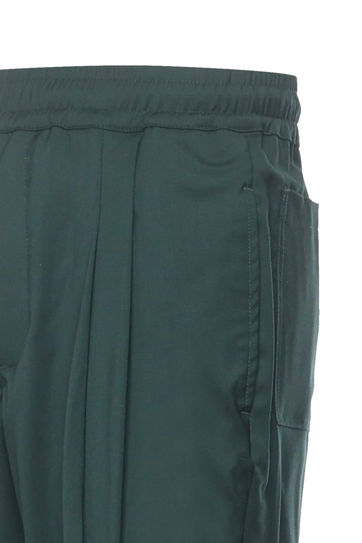 Cool wool trousers | Dark Green - Giuliano Galiano | Handcrafted Luxury Sneakers Made In Italy