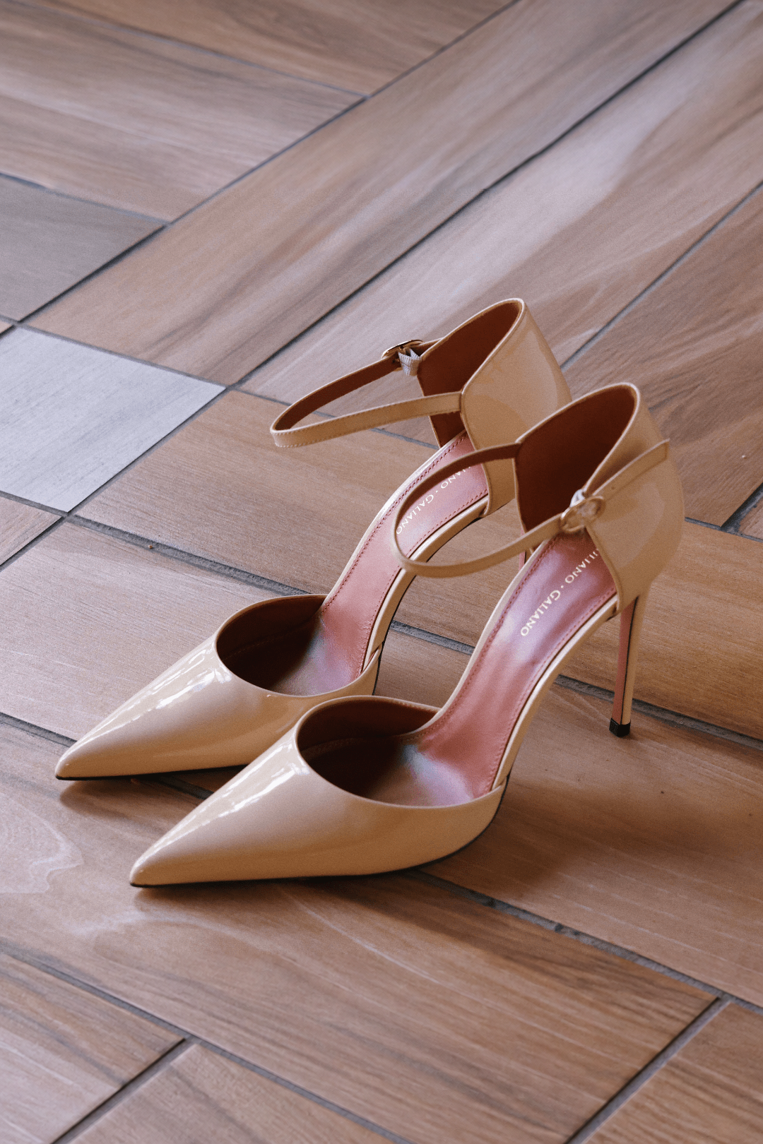 Décolleté jil | Cipria | Pelle Verniciata - Giuliano Galiano | Handcrafted Luxury Sneakers Made In Italy