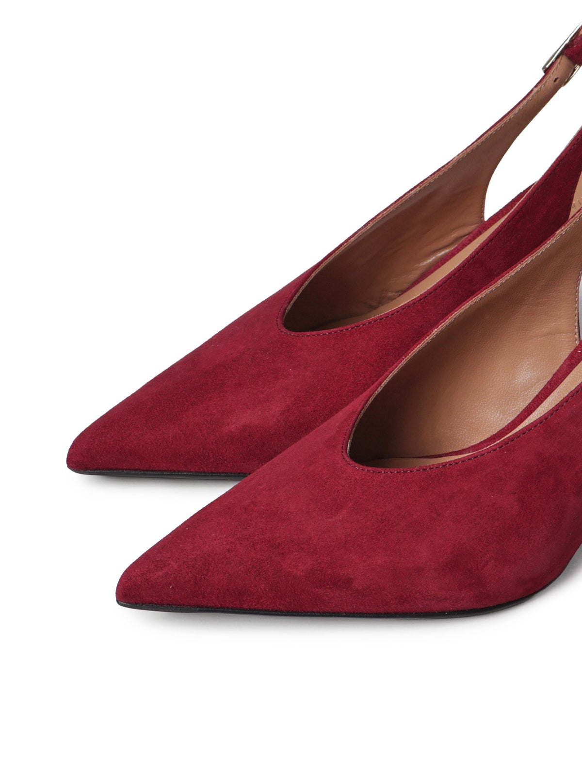 Décolleté | Slingback Bordeaux | Tara in camoscio - Giuliano Galiano | Handcrafted Luxury Sneakers Made In Italy
