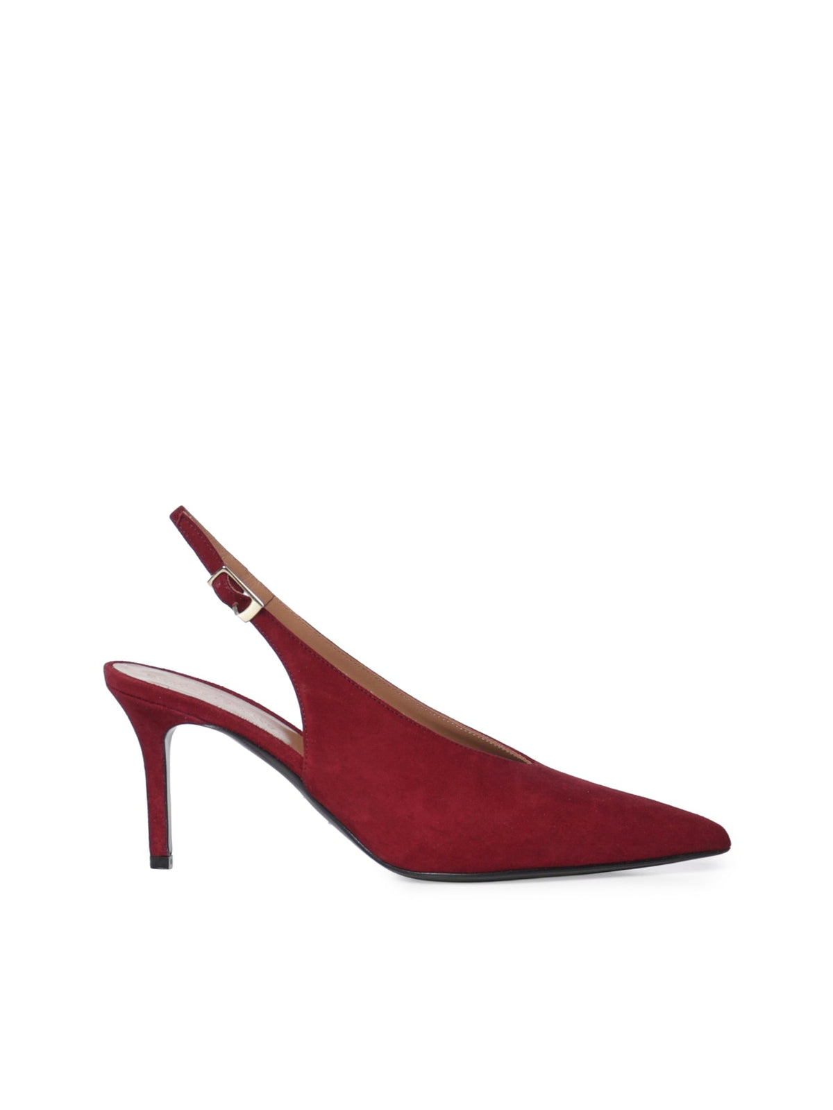 Décolleté | Slingback Bordeaux | Tara in camoscio - Giuliano Galiano | Handcrafted Luxury Sneakers Made In Italy