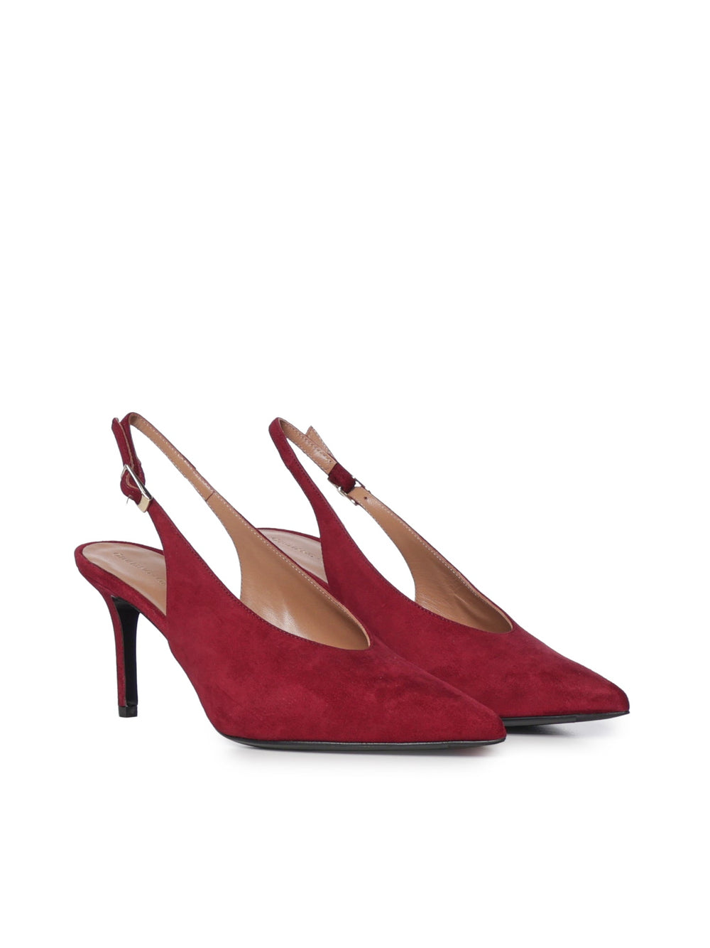 Décolleté | Slingback Bordeaux | Tara in camoscio - Giuliano Galiano | Handcrafted Luxury Sneakers Made In Italy