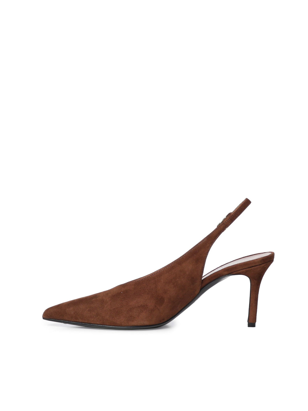 Décolleté | Slingback Brown | Tara in camoscio - Giuliano Galiano | Handcrafted Luxury Sneakers Made In Italy