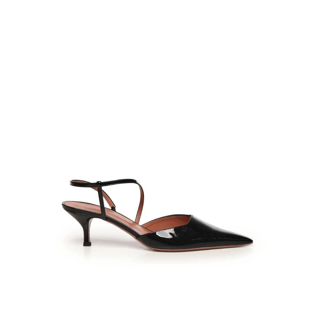 Demi Sandal | Pelle | Black - Giuliano Galiano | Handcrafted Luxury Sneakers Made In Italy