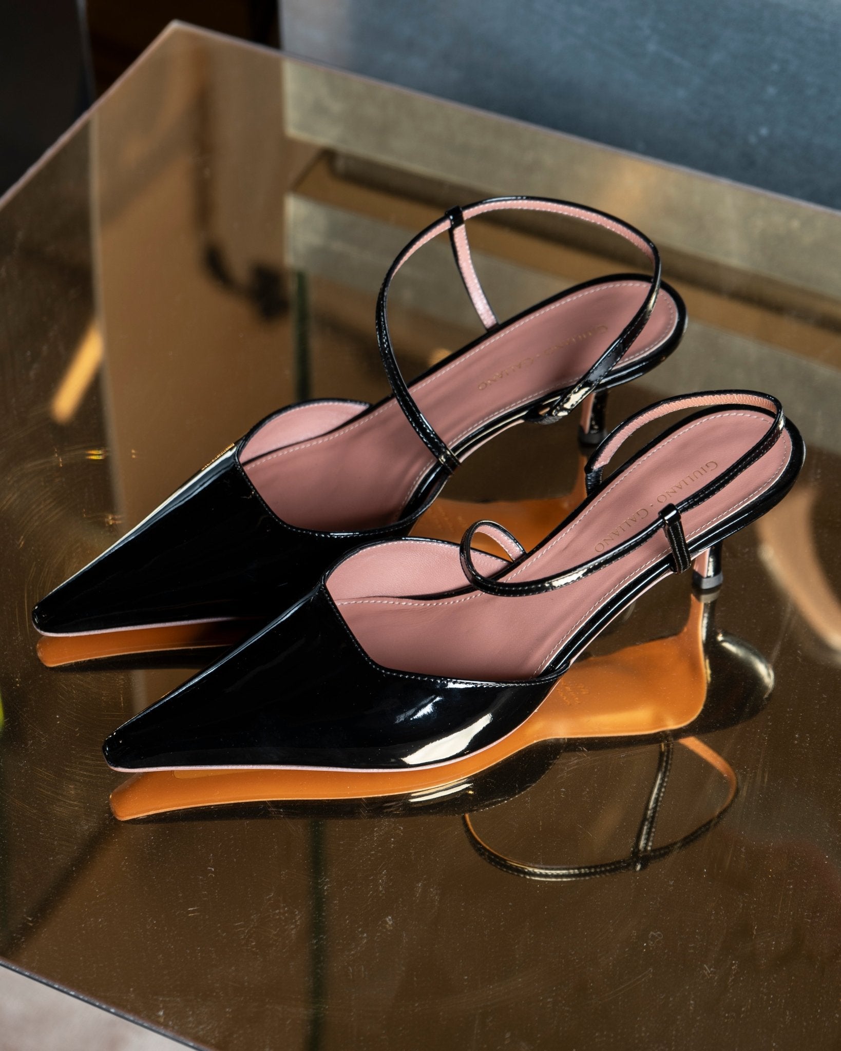 Demi Sandal | Pelle | Black - Giuliano Galiano | Handcrafted Luxury Sneakers Made In Italy