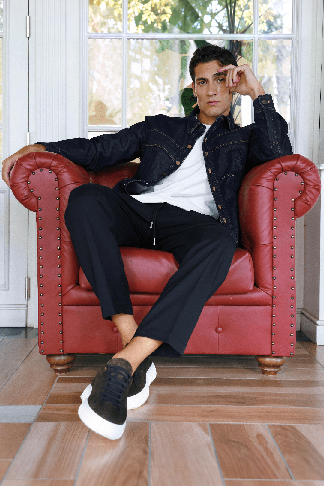 Denim shirt | Midnight Blue - Giuliano Galiano | Handcrafted Luxury Sneakers Made In Italy