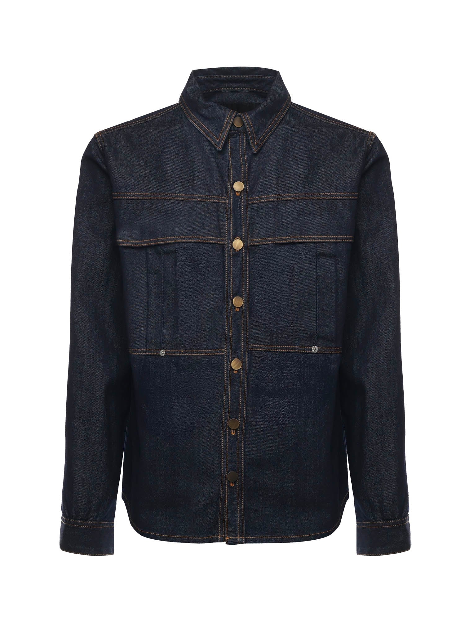 Denim shirt | Midnight Blue - Giuliano Galiano | Handcrafted Luxury Sneakers Made In Italy