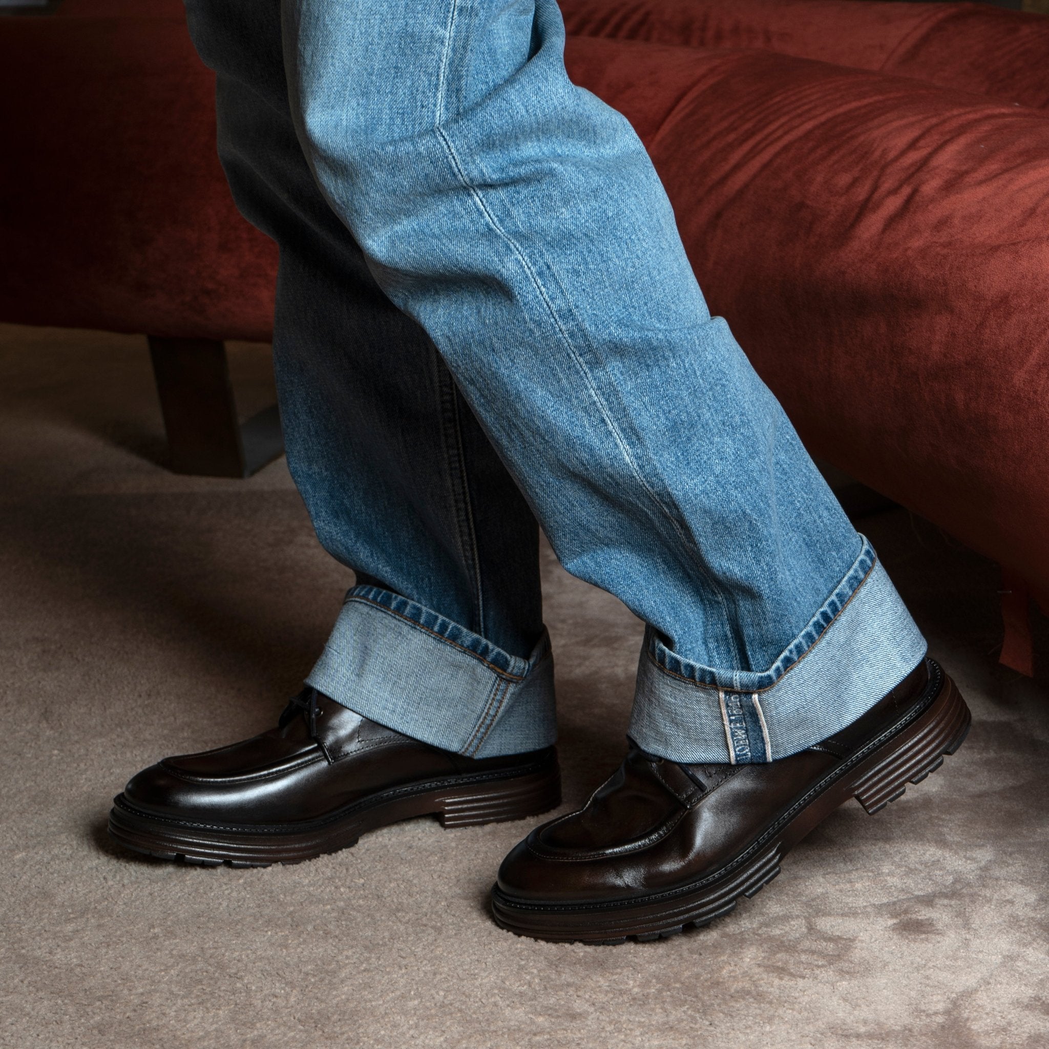 Derby Fox Mocassins | Brown - Giuliano Galiano | Handcrafted Luxury Sneakers Made In Italy