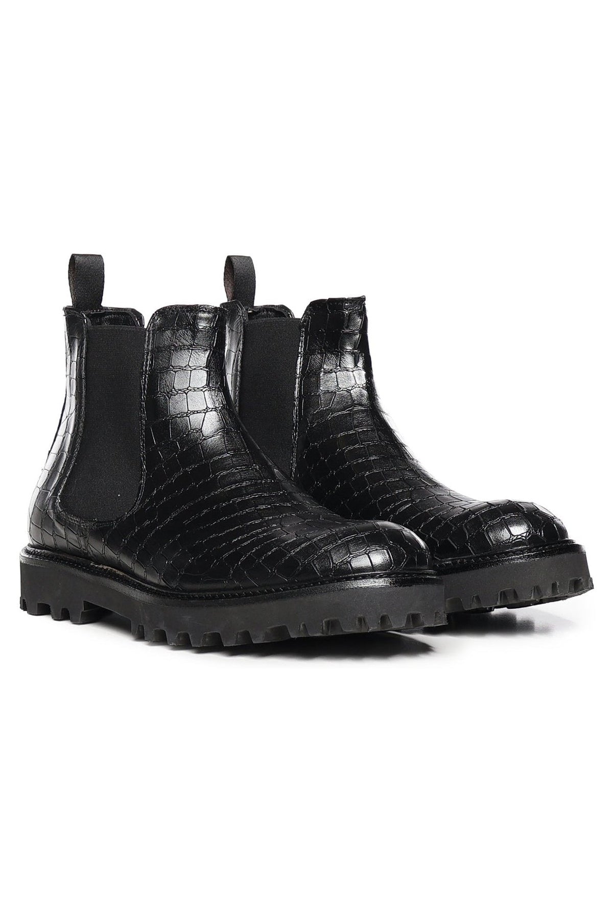 Don leather ankle boots| Black - Giuliano Galiano | Handcrafted Luxury Sneakers Made In Italy