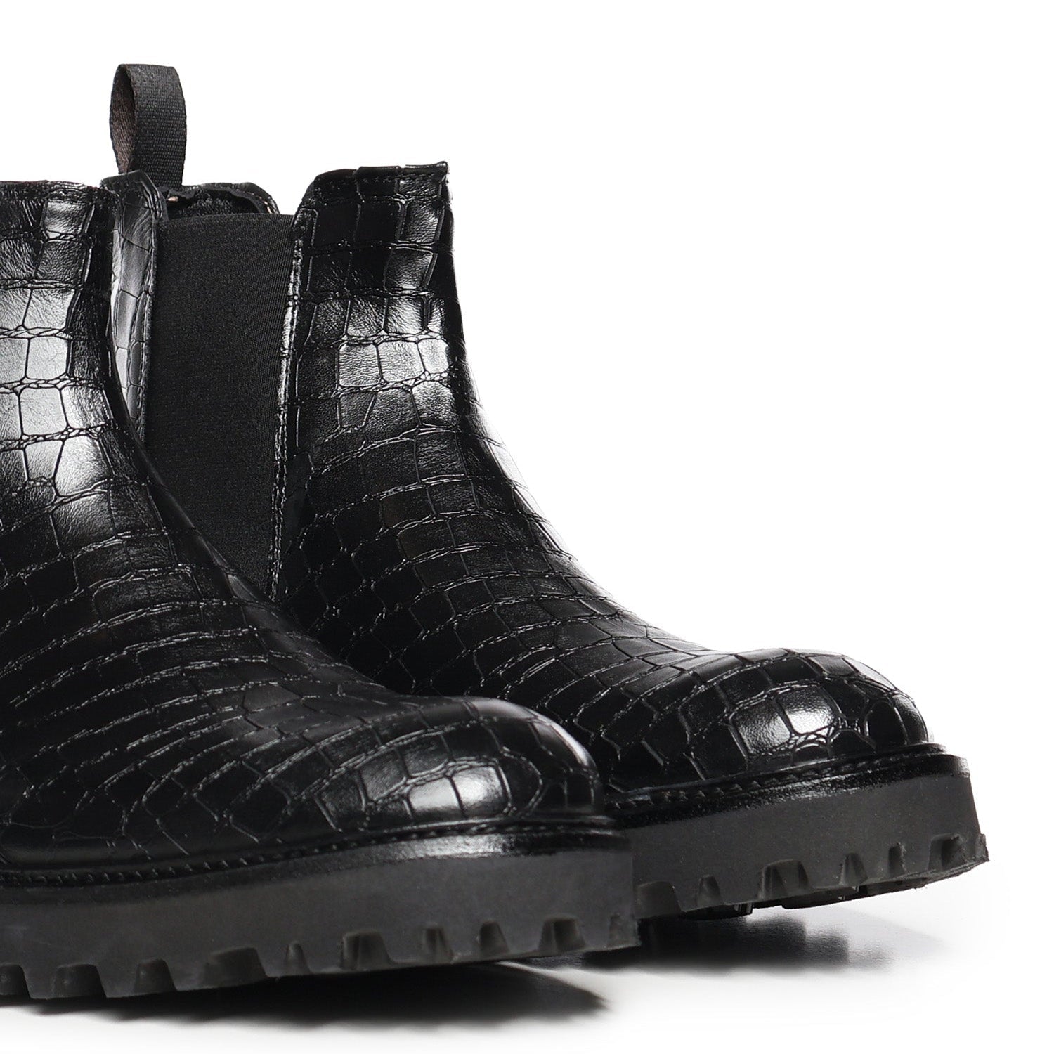 Don leather ankle boots| Black - Giuliano Galiano | Handcrafted Luxury Sneakers Made In Italy